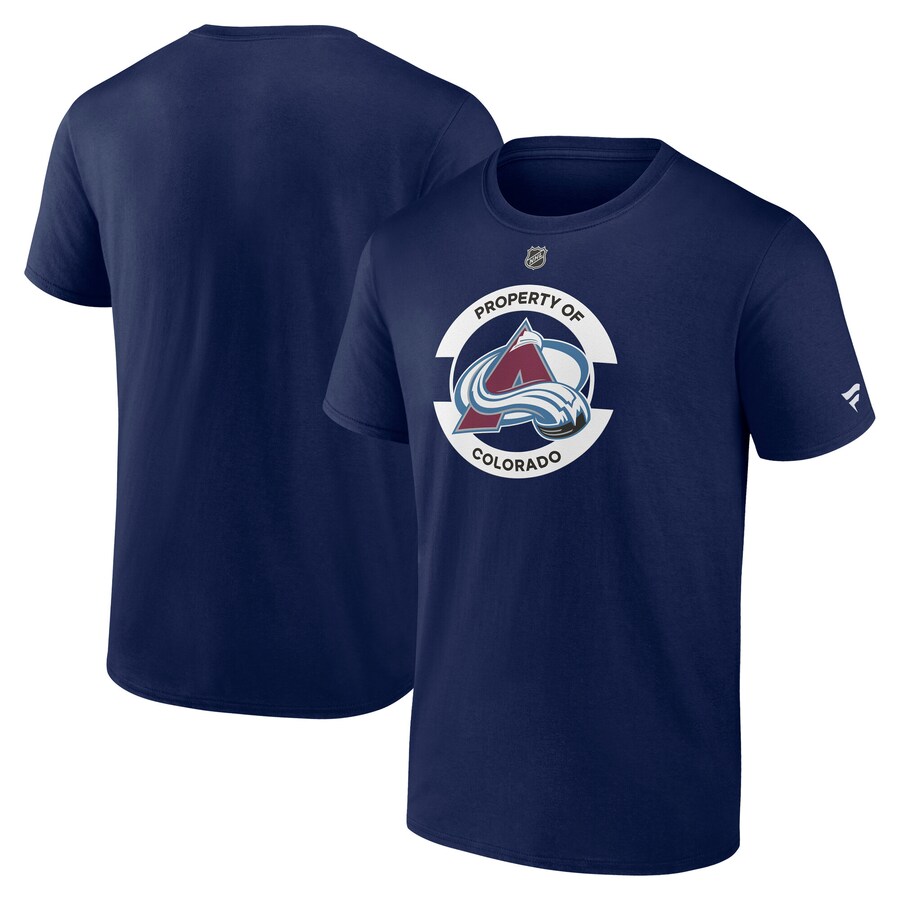 Men's Colorado Avalanche Fanatics Navy Authentic Pro Core Secondary T-Shirt - Puhuasuan
