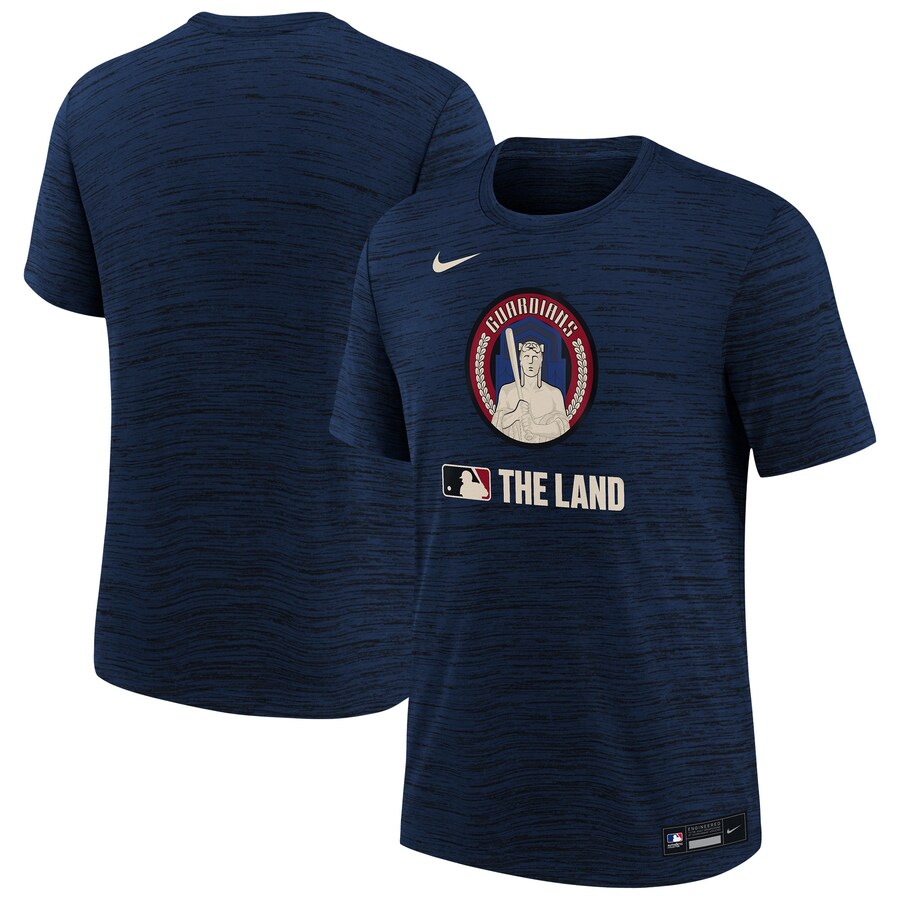 Youth Cleveland Guardians Nike Navy Authentic Collection City Connect Velocity Performance T-Shirt - Puhuasuan