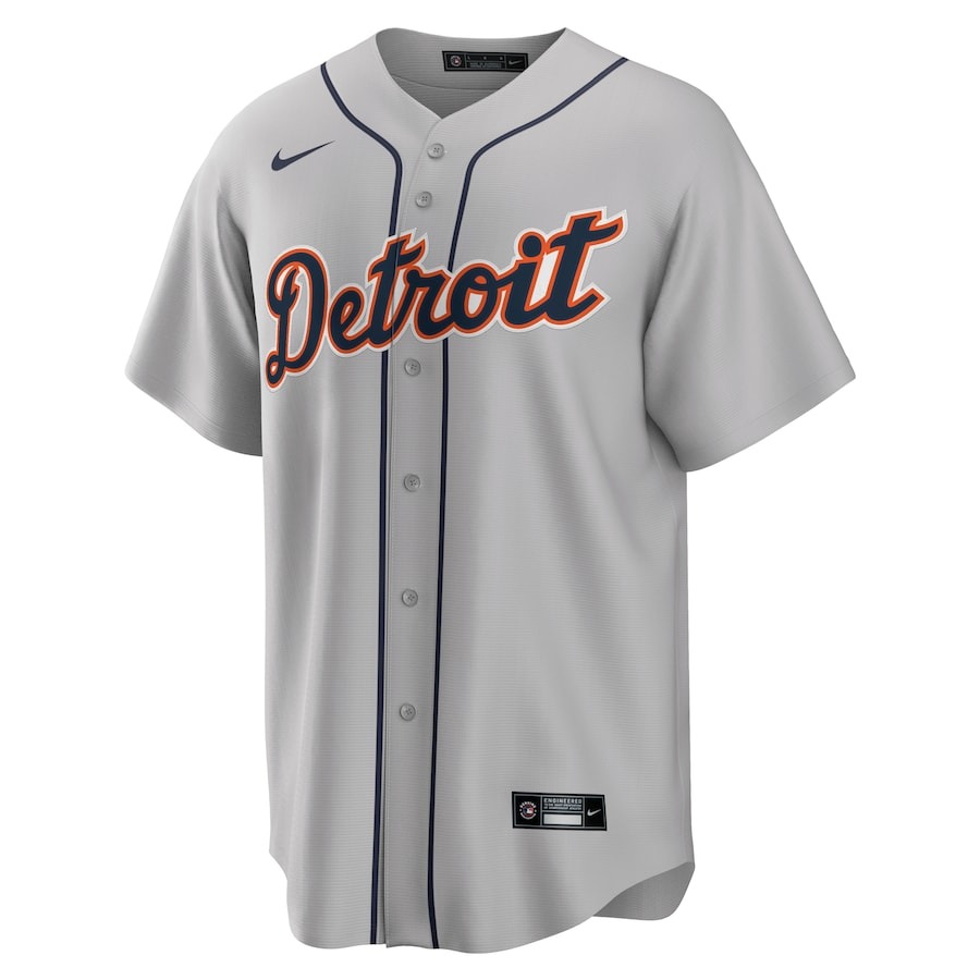 Men's Detroit Tigers Tarik Skubal Nike Gray Road Replica Jersey - Puhuasuan