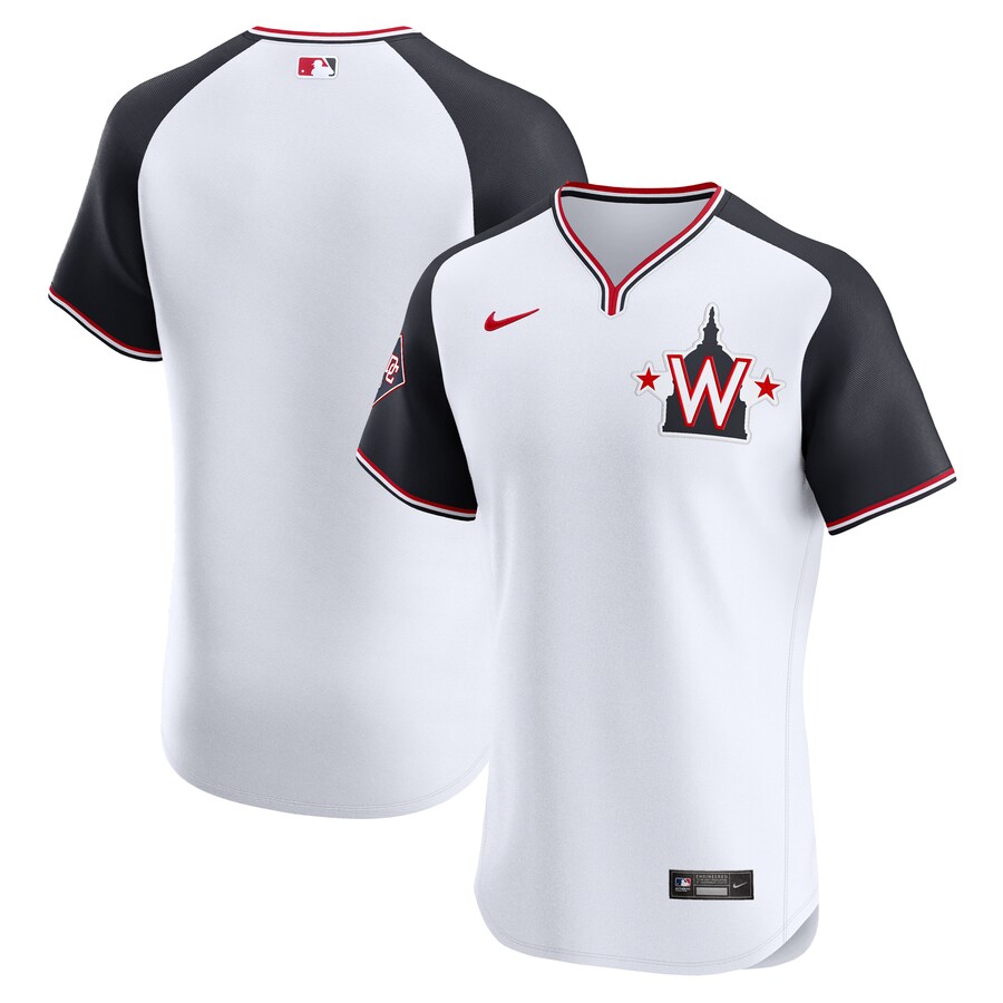 Men's Washington Nationals Nike Navy Alternate Elite Jersey - Puhuasuan