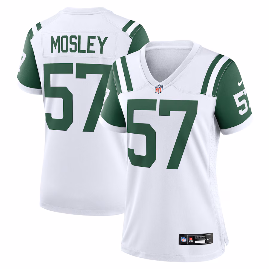Women's New York Jets C.J. Mosley Nike White Classic Alternate Game Jersey - Puhuasuan