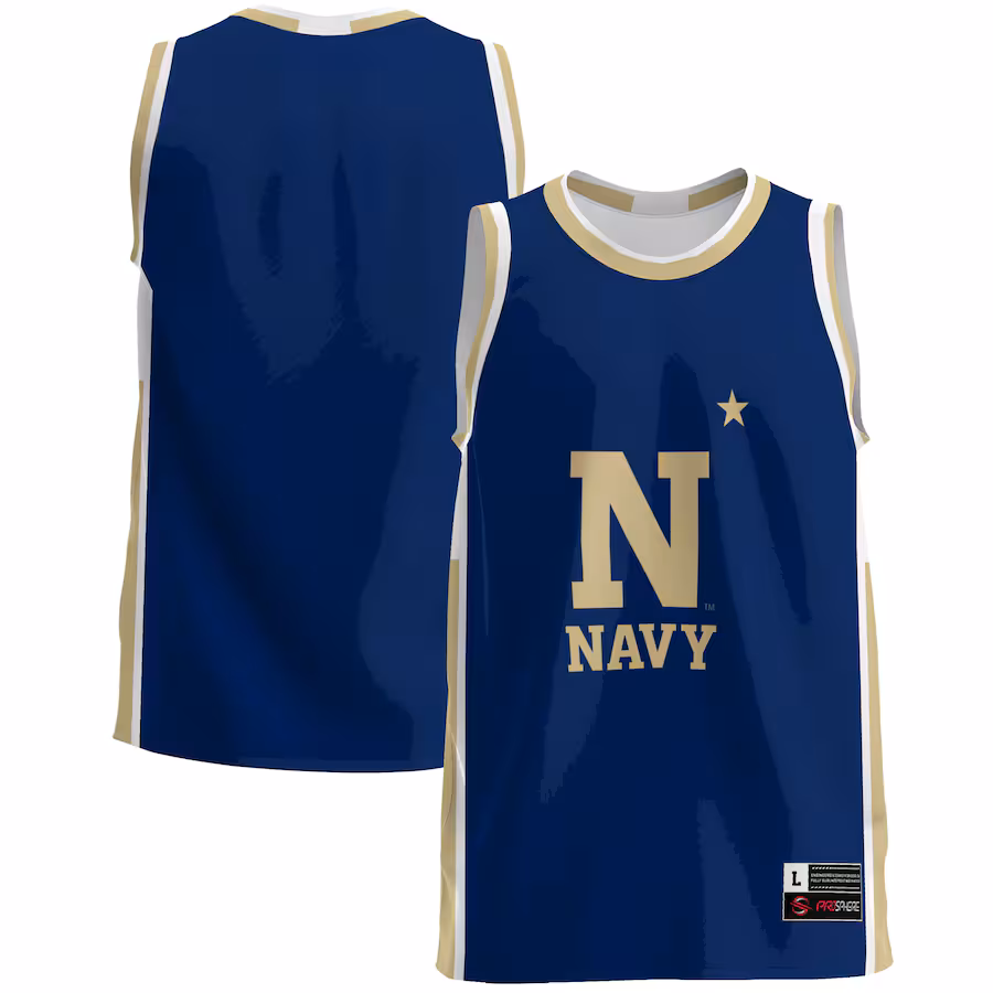 Men's GameDay Greats  Blue Navy Midshipmen  Lightweight Basketball Jersey - Puhuasuan