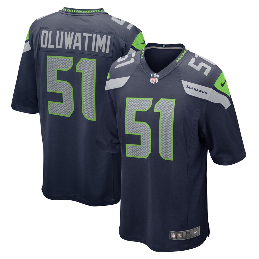 Men's Seattle Seahawks Olusegun Oluwatimi Nike College Navy  Game Jersey - Puhuasuan