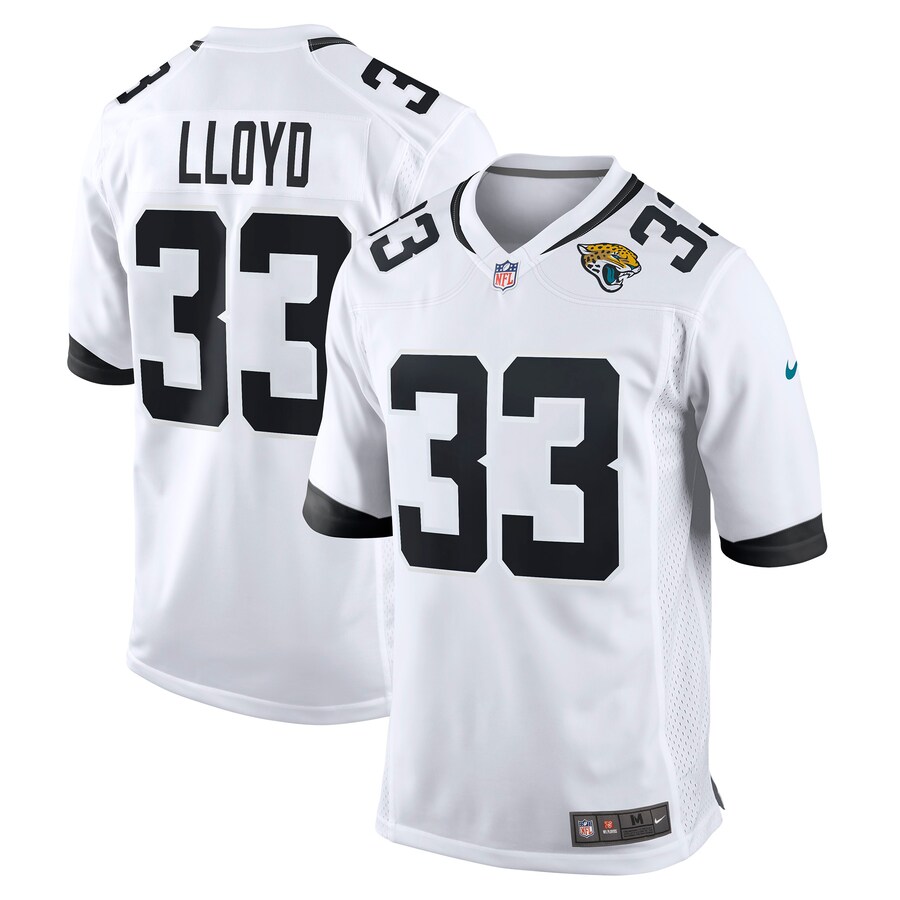 Men's Jacksonville Jaguars Devin Lloyd Nike White Away Game Player Jersey - Puhuasuan