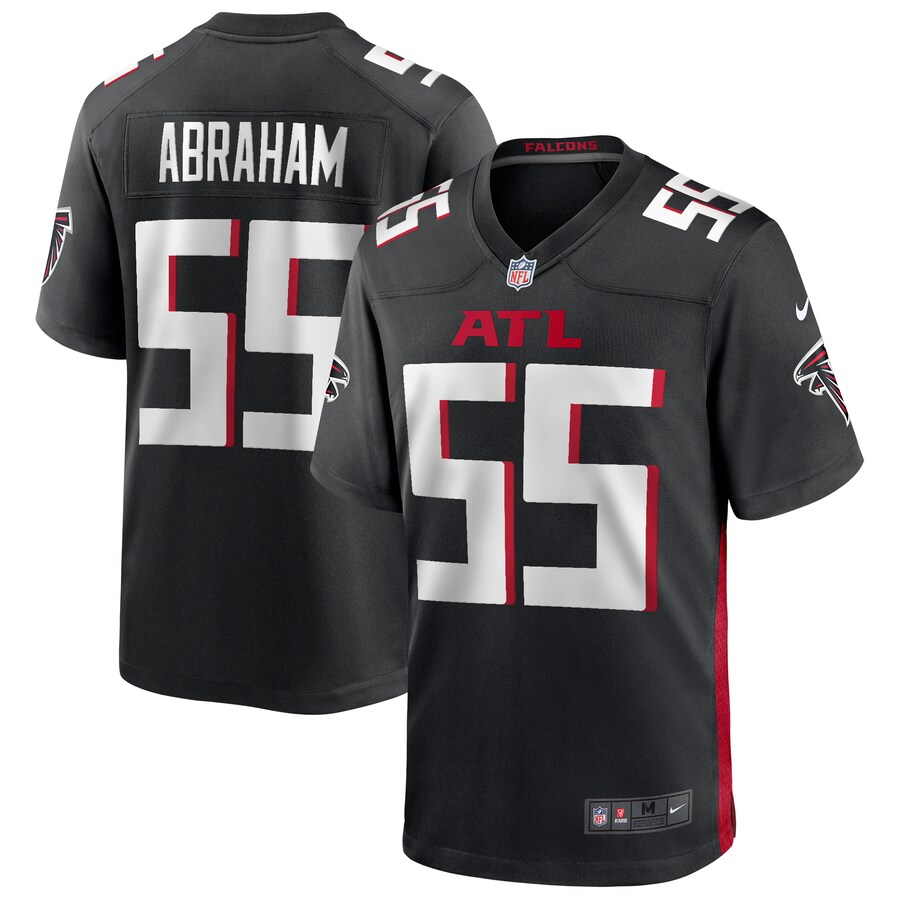 Men's Atlanta Falcons John Abraham Nike Black Game Retired Player Jersey - Puhuasuan