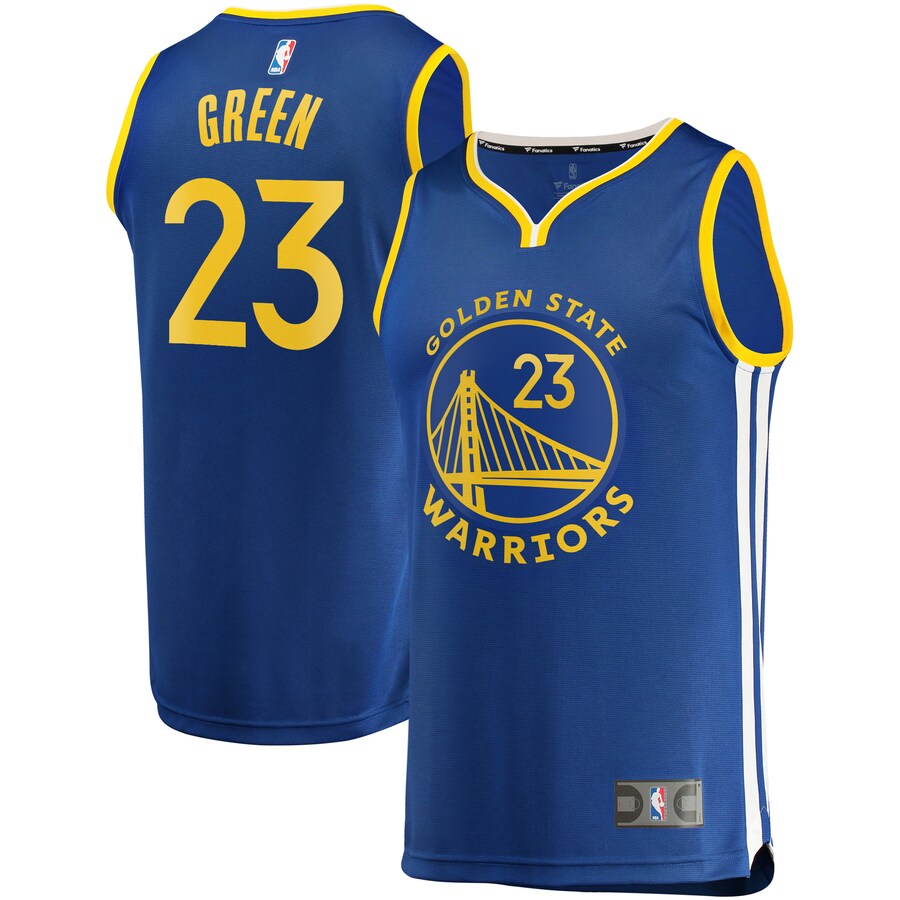 Men's Golden State Warriors Draymond Green Fanatics Royal Fast Break Replica Player Jersey - Icon Edition - Puhuasuan