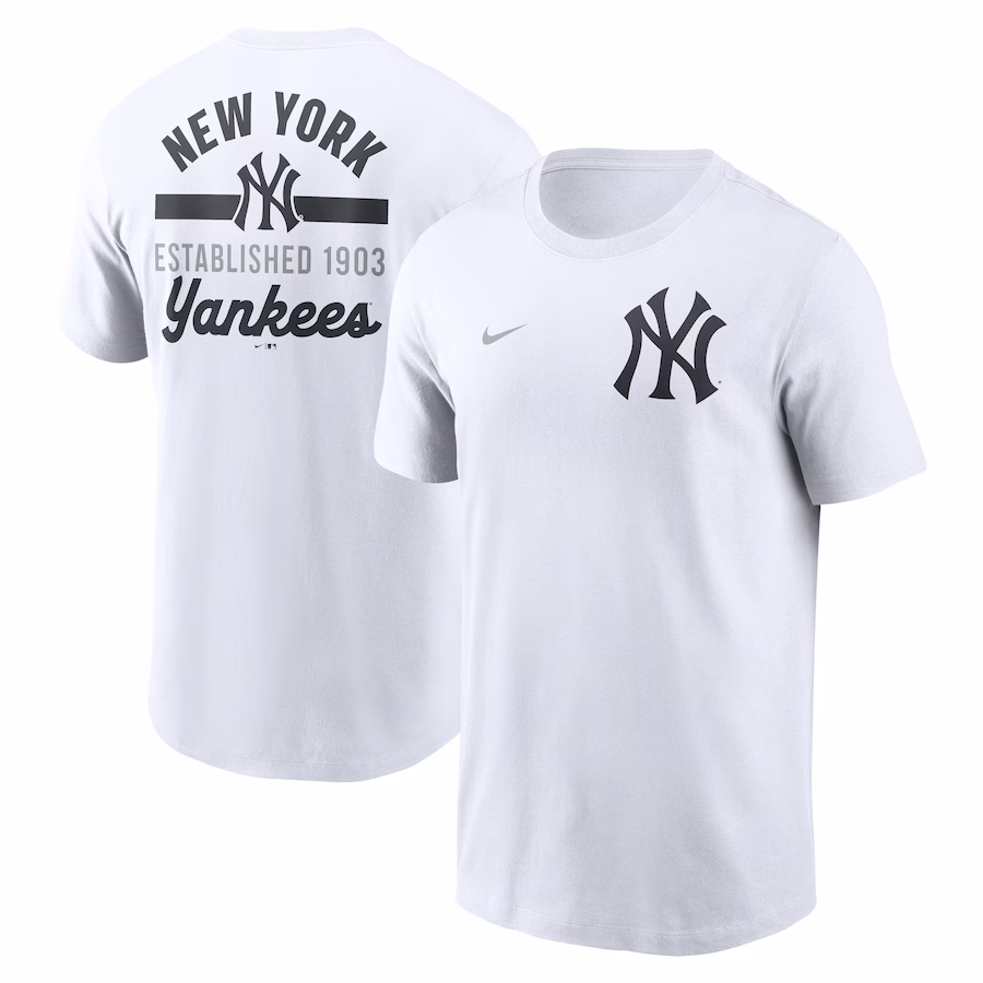 Men's New York Yankees Nike White 2-Hit T-Shirt - Puhuasuan