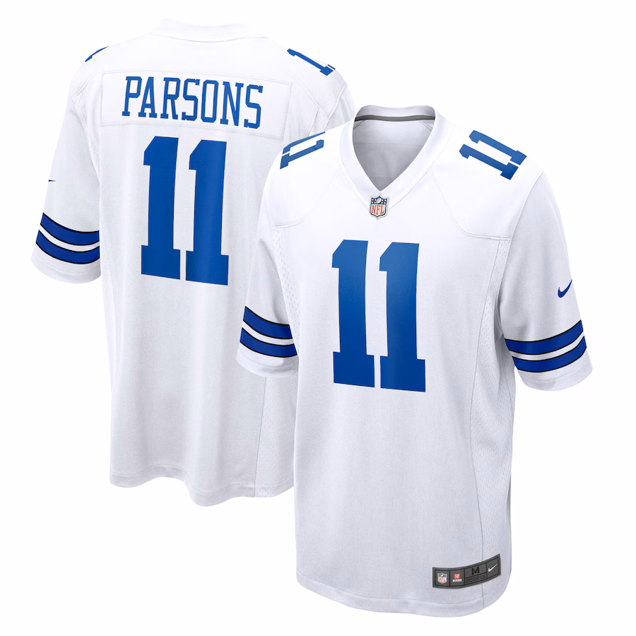 Men's Dallas Cowboys Micah Parsons Nike White Game Player Jersey - Puhuasuan