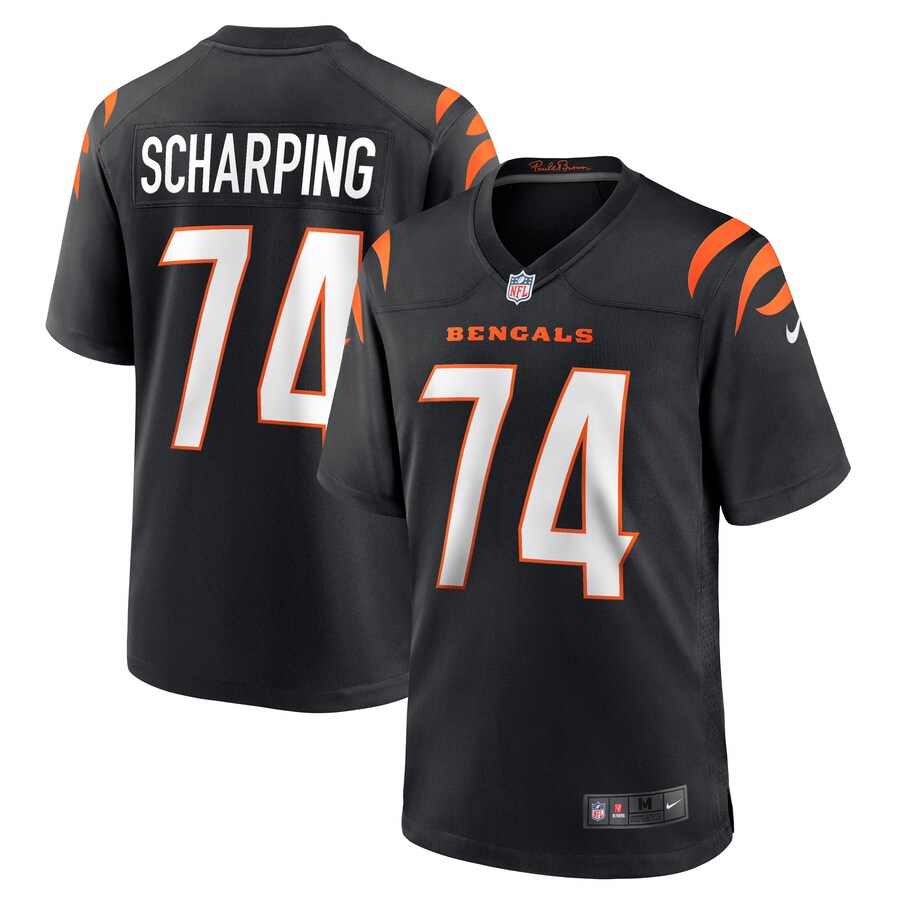 Men's Cincinnati Bengals Max Scharping Nike Black Game Player Jersey - Puhuasuan