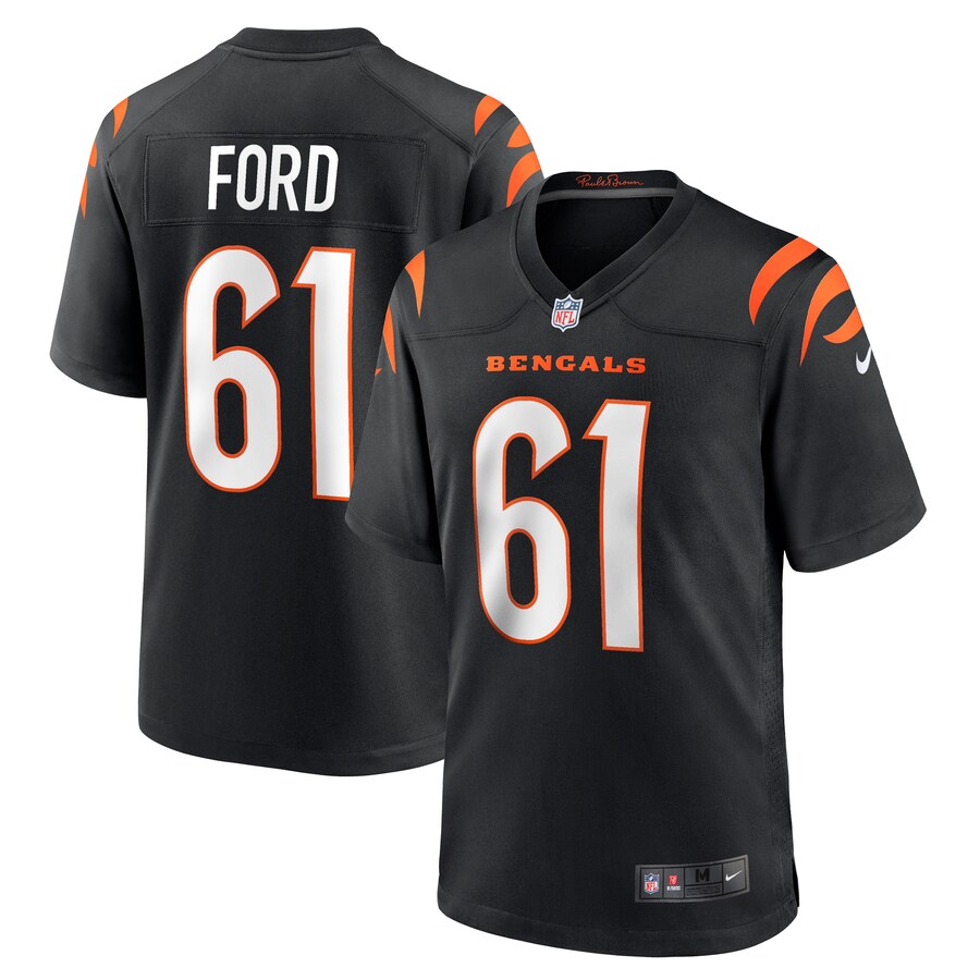 Men's Cincinnati Bengals Cody Ford Nike Black Game Jersey - Puhuasuan