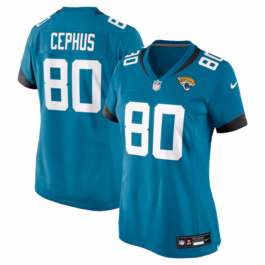 Women's Jacksonville Jaguars Joshua Cephus Nike Teal Game Jersey - Puhuasuan
