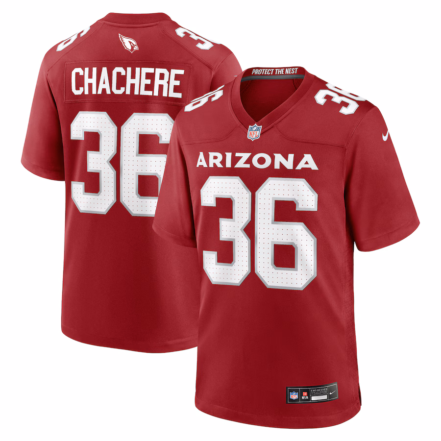 Men's Arizona Cardinals Andre Chachere Nike  Cardinal Team Game Jersey - Puhuasuan