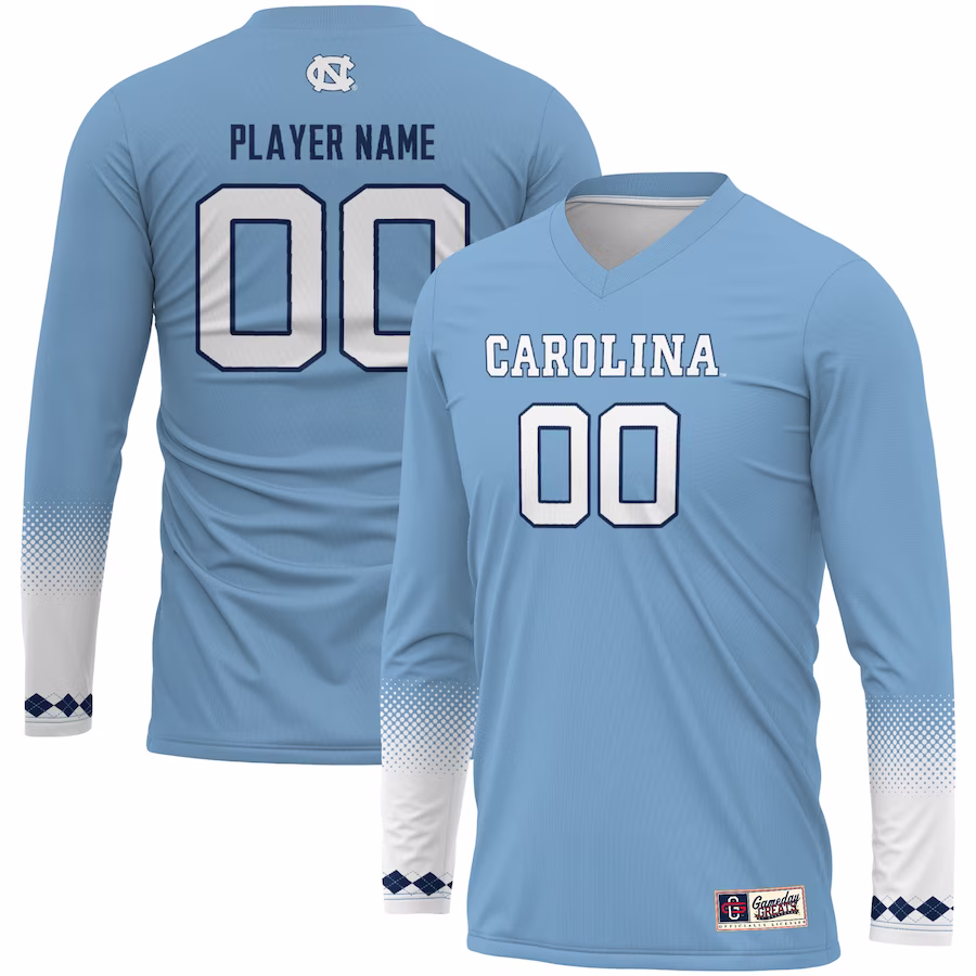 North Carolina Tar Heels GameDay Greats Youth Pick-A-Player NIL Women's Volleyball Jersey - Carolina Blue - Puhuasuan