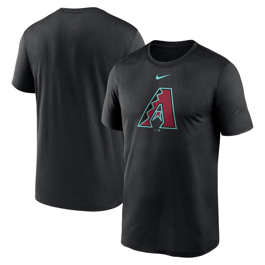 Men's Arizona Diamondbacks Nike Black Legend Fuse Large Logo Performance T-Shirt - Puhuasuan