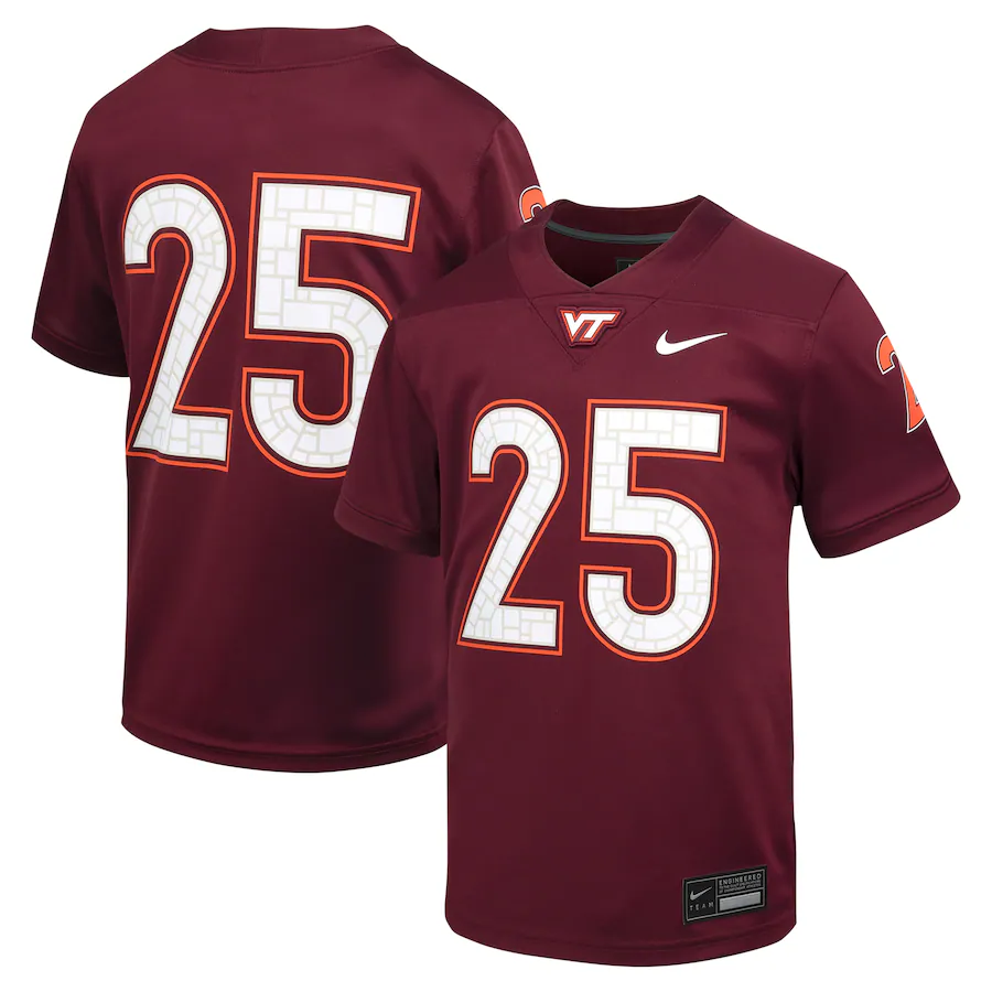 Youth Nike #25 Maroon Virginia Tech Hokies Untouchable Football Jersey - Puhuasuan