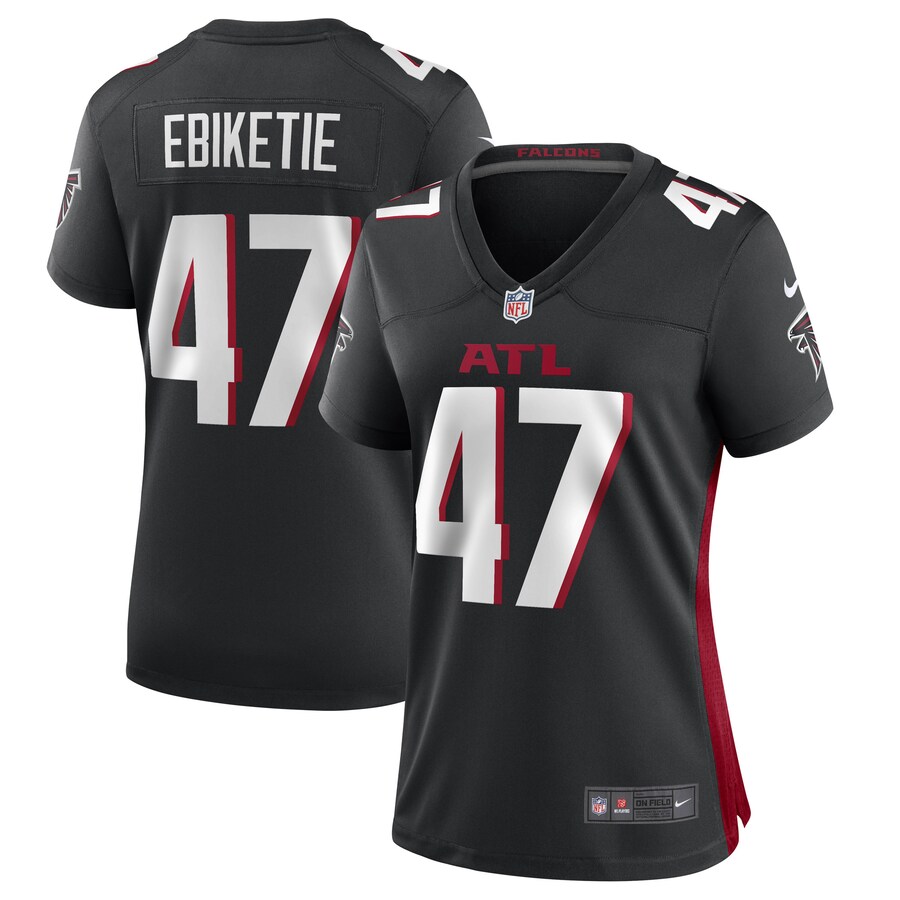 Women's Arnold Ebiketie Atlanta Falcons Nike Black Game Player Jersey - Puhuasuan