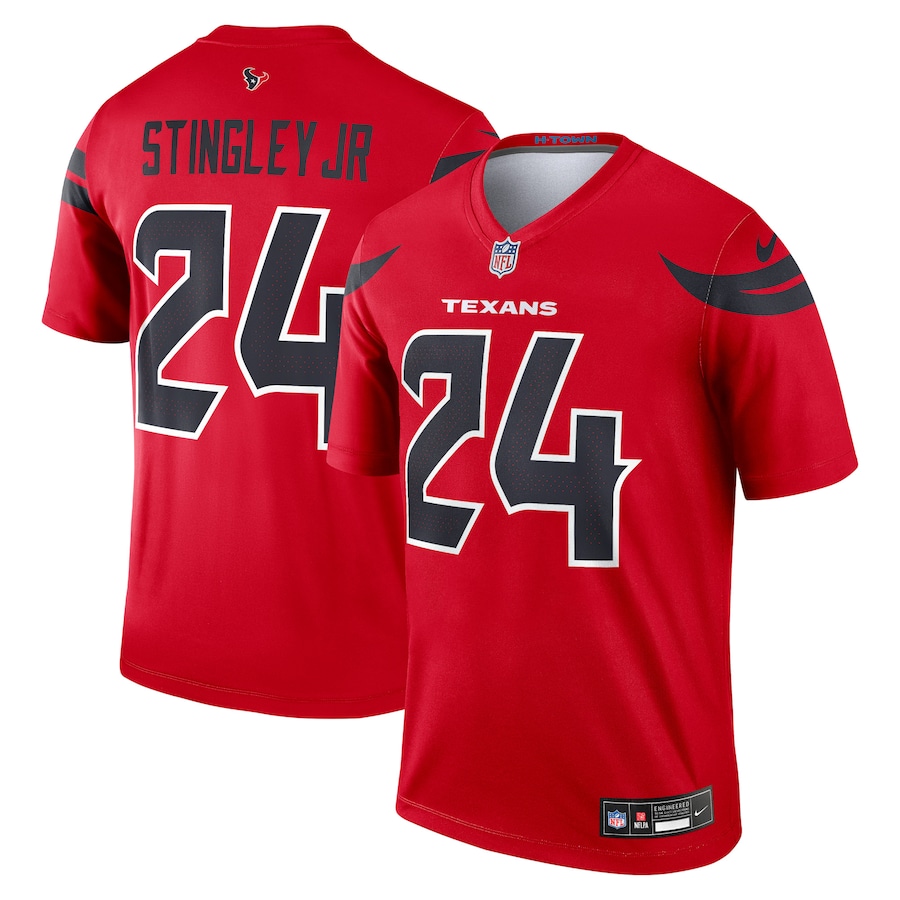 Men's Houston Texans Derek Stingley Jr. Nike Red Alternate Legend Player Performance Top - Puhuasuan