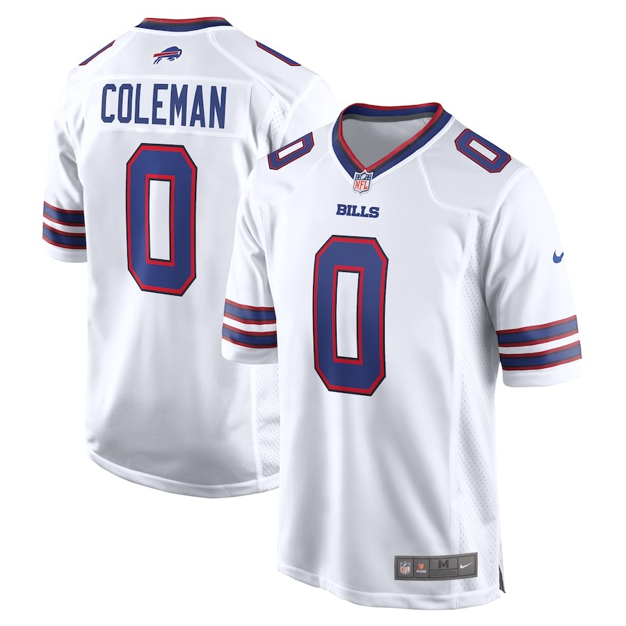 Men's Buffalo Bills Keon Coleman Nike  White Game Jersey - Puhuasuan