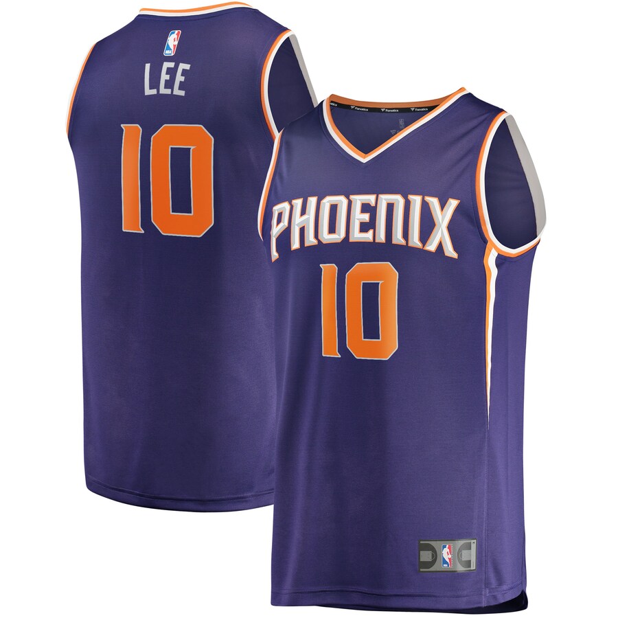 Men's Phoenix Suns Damion Lee Fanatics Purple Fast Break Replica Jersey - Icon Edition - Puhuasuan