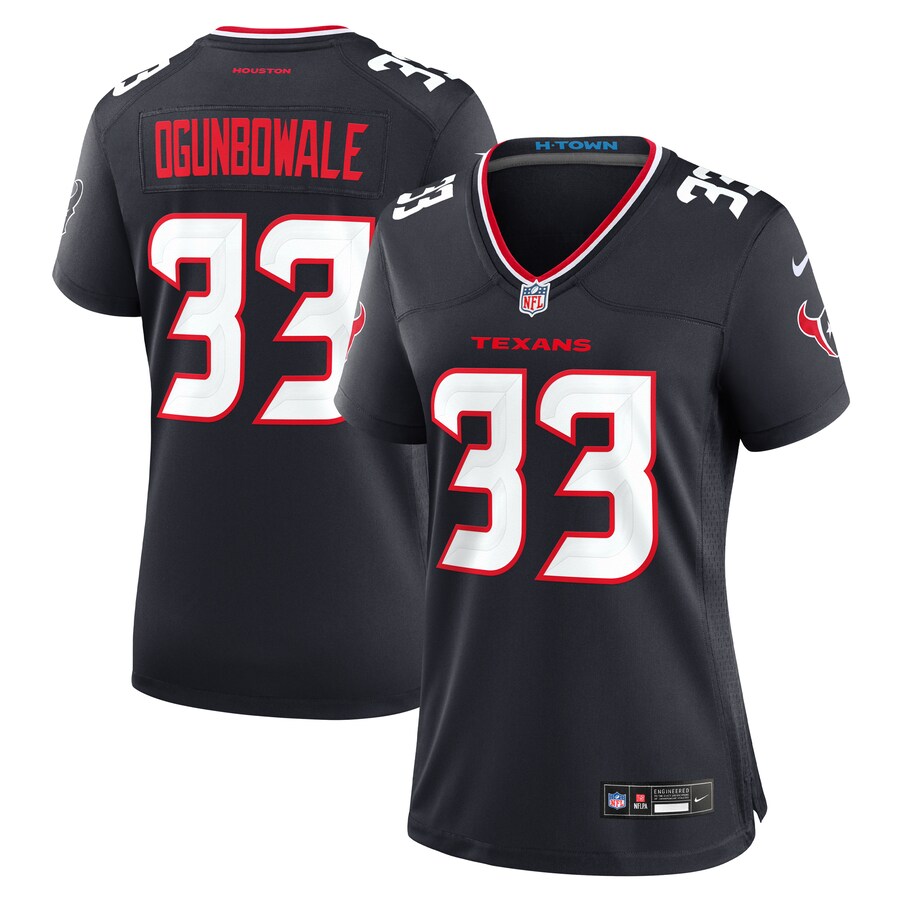 Women's Houston Texans Dare Ogunbowale Nike Navy Team Game Jersey - Puhuasuan