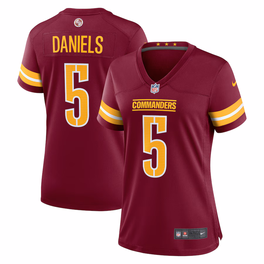 Women's Washington Commanders Jayden Daniels Nike Burgundy  Player Game Jersey - Puhuasuan