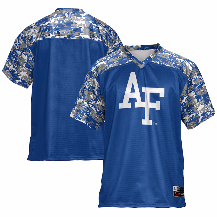 Men's GameDay Greats Blue Air Force Falcons Football Jersey - Puhuasuan
