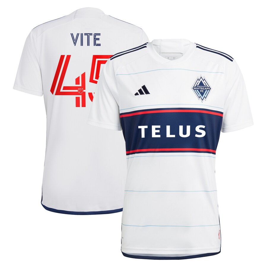 Men's Vancouver Whitecaps FC Pedro Vite adidas White 2023 Bloodlines Replica Player Jersey - Puhuasuan
