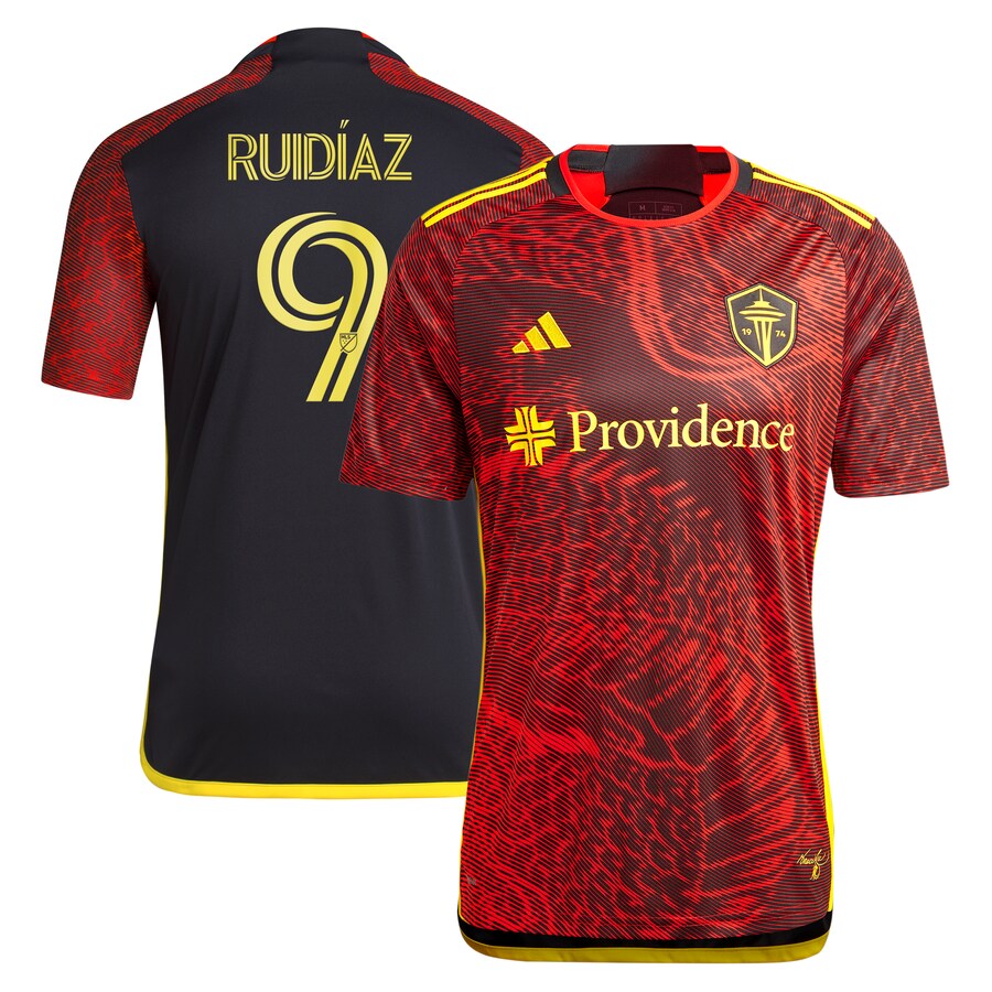 Men's Seattle Sounders FC Raul Ruidiaz adidas Red 2024 The Bruce Lee Kit Replica Player Jersey - Puhuasuan