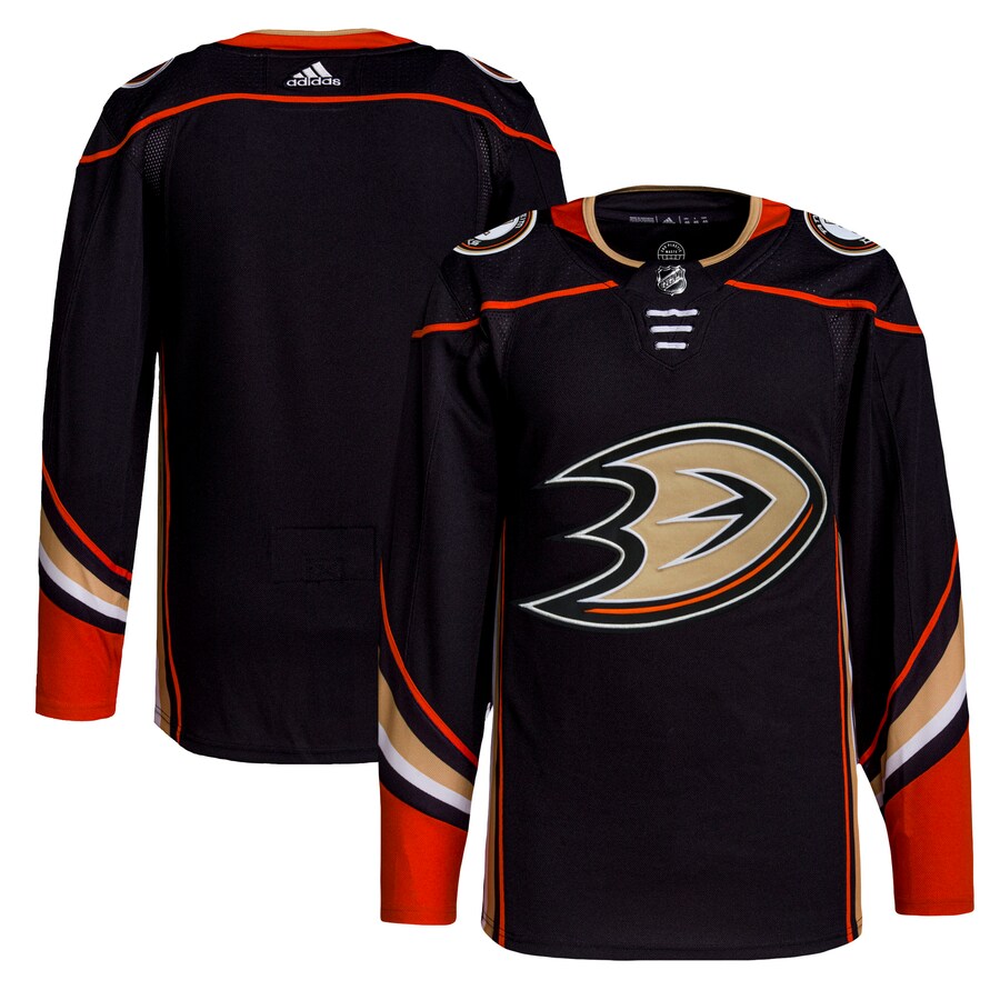 Men's Anaheim Ducks adidas Black Home Authentic Pro Jersey - Puhuasuan