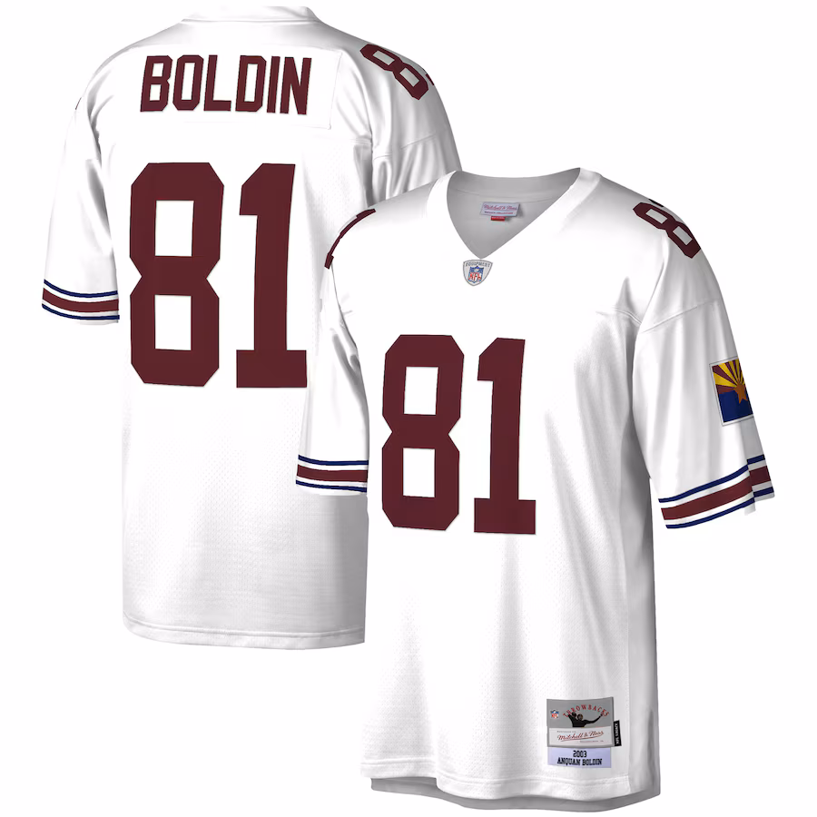 Men's Arizona Cardinals Anquan Boldin Mitchell & Ness White Legacy Replica Jersey - Puhuasuan
