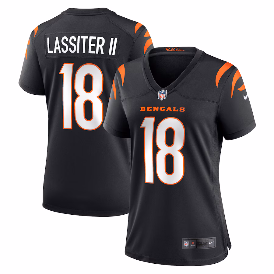 Women's Cincinnati Bengals Kwamie Lassiter II Nike Black Game Player Jersey - Puhuasuan