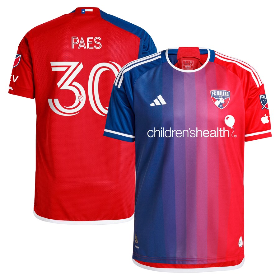Men's FC Dallas Maarten Paes adidas Navy 2024 After Burner Authentic Player Jersey - Puhuasuan