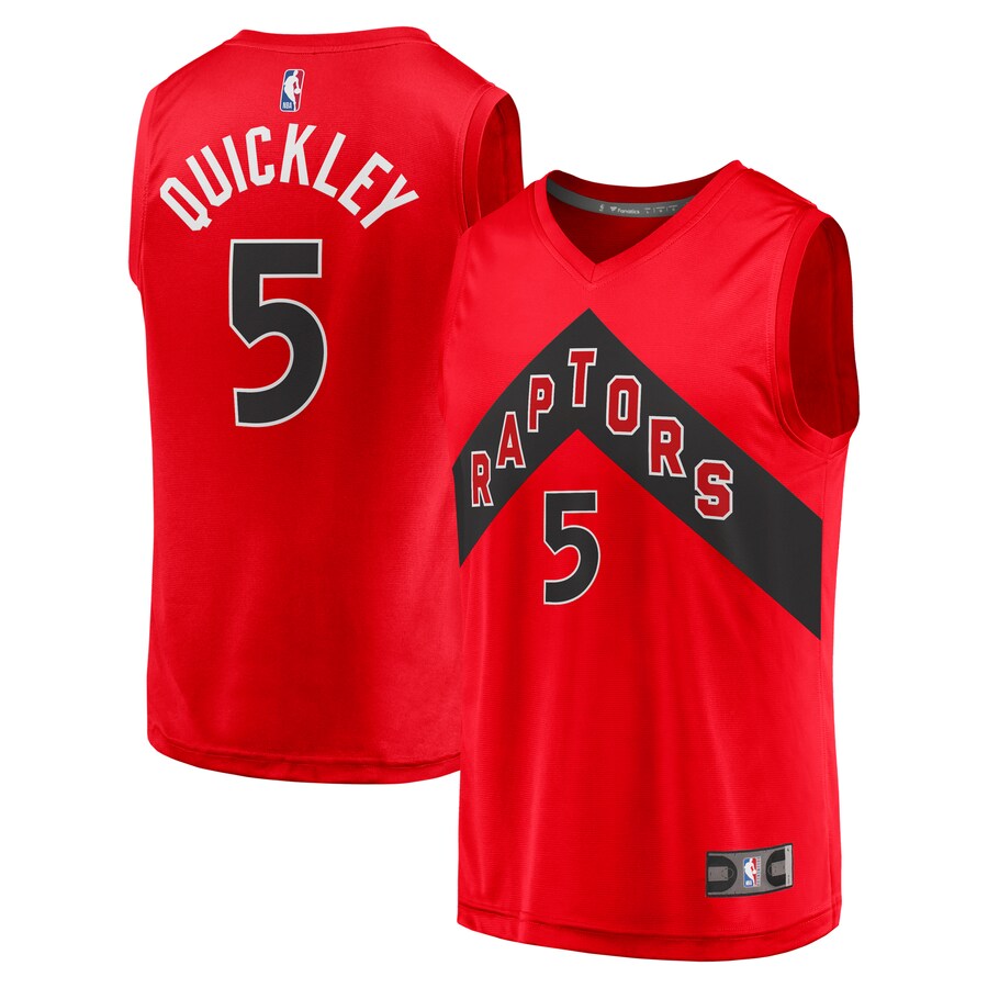 Men's Toronto Raptors Immanuel Quickley Fanatics Red Fast Break Player Jersey - Icon Edition - Puhuasuan