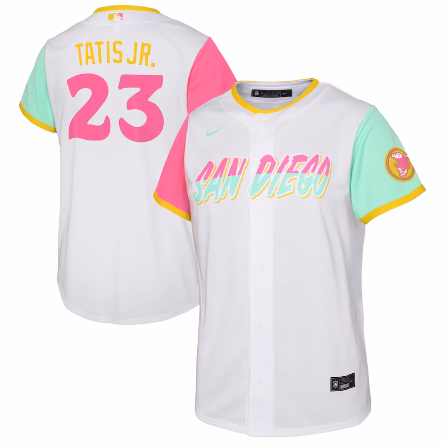 Toddler San Diego Padres Fernando Tatis Jr. Nike White City Connect Replica Player Jersey - Puhuasuan