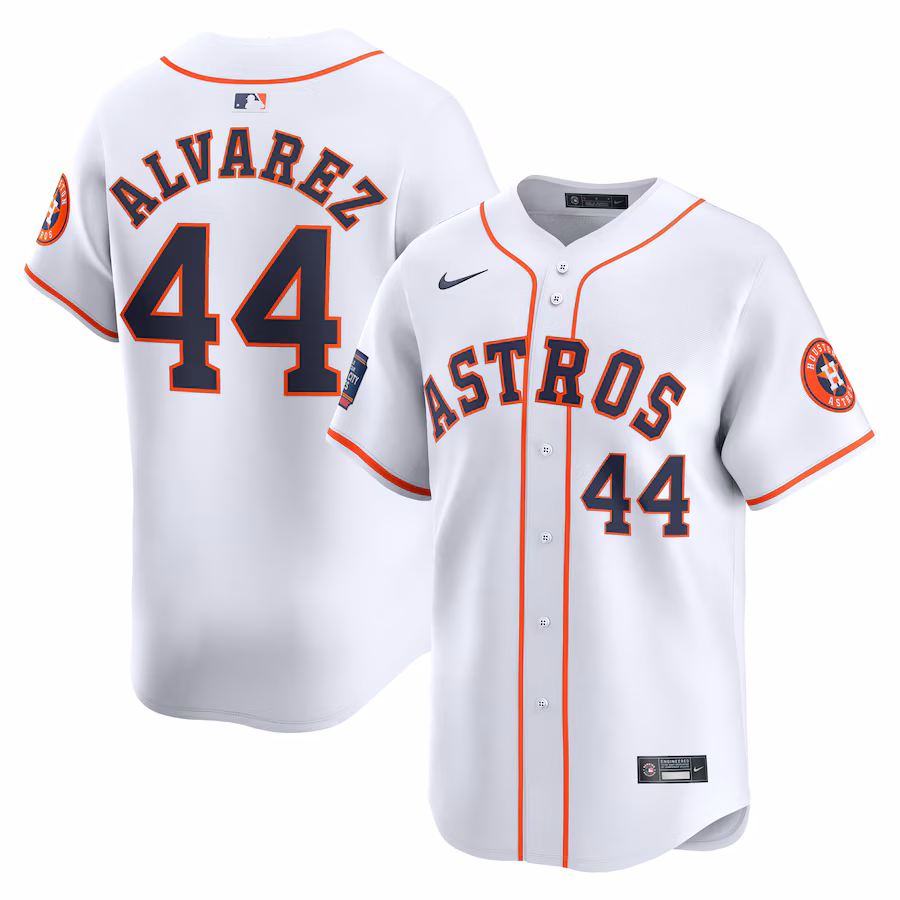 Men's Houston Astros Yordan Alvarez Nike White 2024 MLB World Tour Mexico City Series Home Limited Player Jersey - Puhuasuan