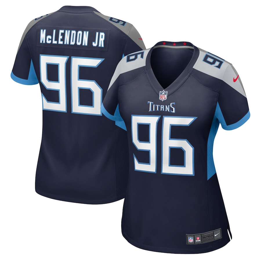 Women's Tennessee Titans TK McLendon Jr. Nike Navy Game Jersey - Puhuasuan