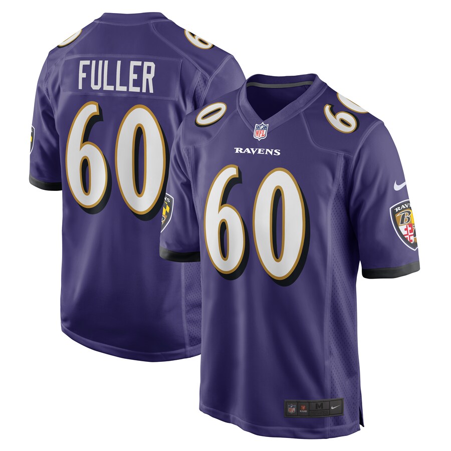 Men's Baltimore Ravens Kyle Fuller Nike  Purple  Game Jersey - Puhuasuan
