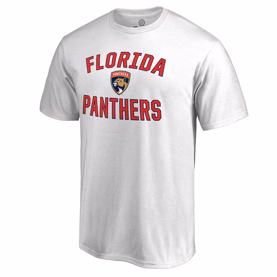 Men's Florida Panthers Victory Arch White T-Shirt - Puhuasuan