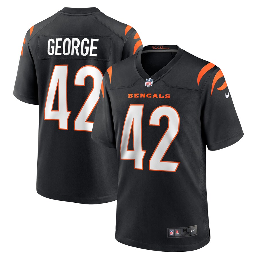 Men's Cincinnati Bengals Allan George Nike Black Game Player Jersey - Puhuasuan