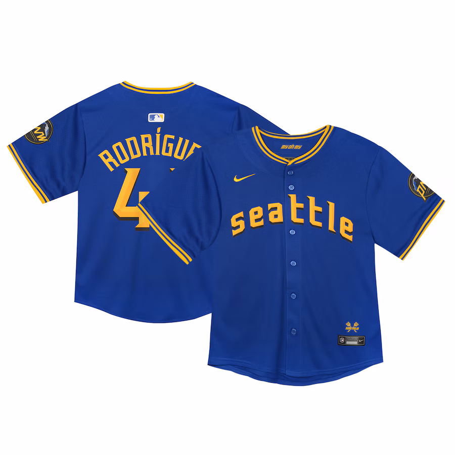 Toddler Seattle Mariners  Nike Navy City Connect Limited Player Jersey - Puhuasuan