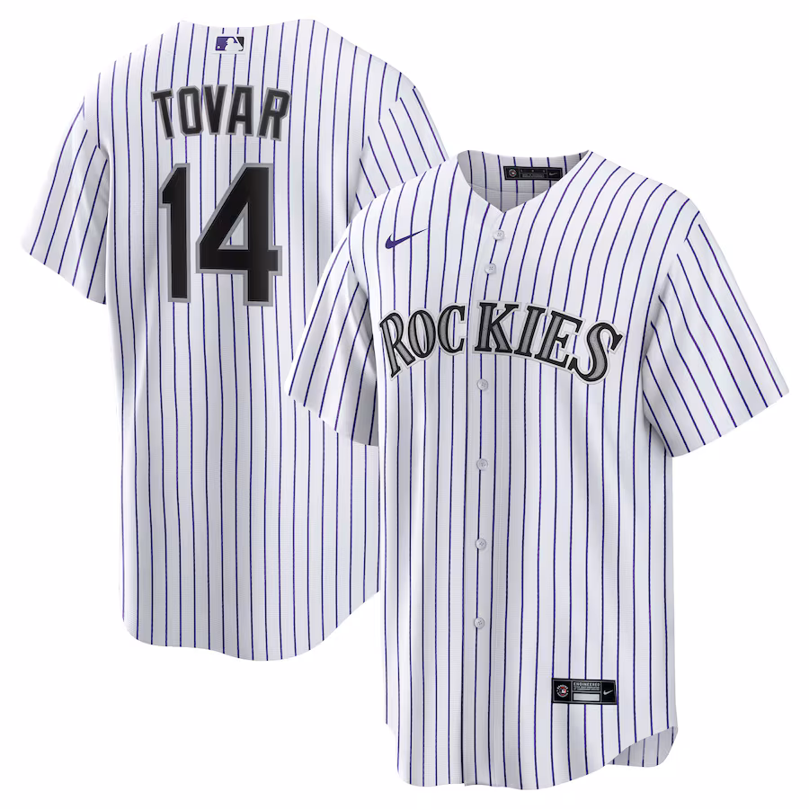 Men's Colorado Rockies Ezequiel Tovar Nike White Home Replica Jersey - Puhuasuan