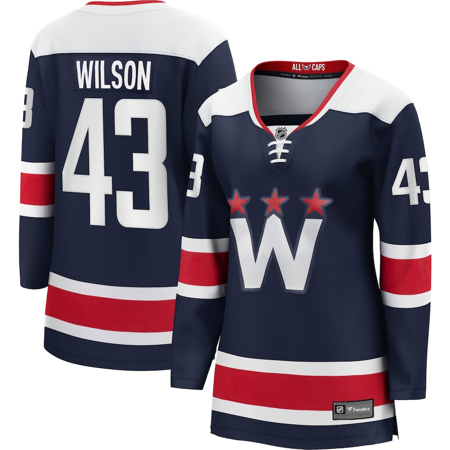 Women's Washington Capitals Tom Wilson Fanatics Navy Alternate Premier Breakaway Player Jersey - Puhuasuan