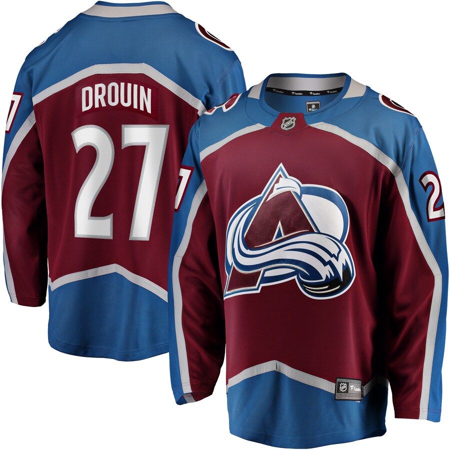 Men's Colorado Avalanche Jonathan Drouin Fanatics Branded Maroon Home Breakaway Jersey - Puhuasuan