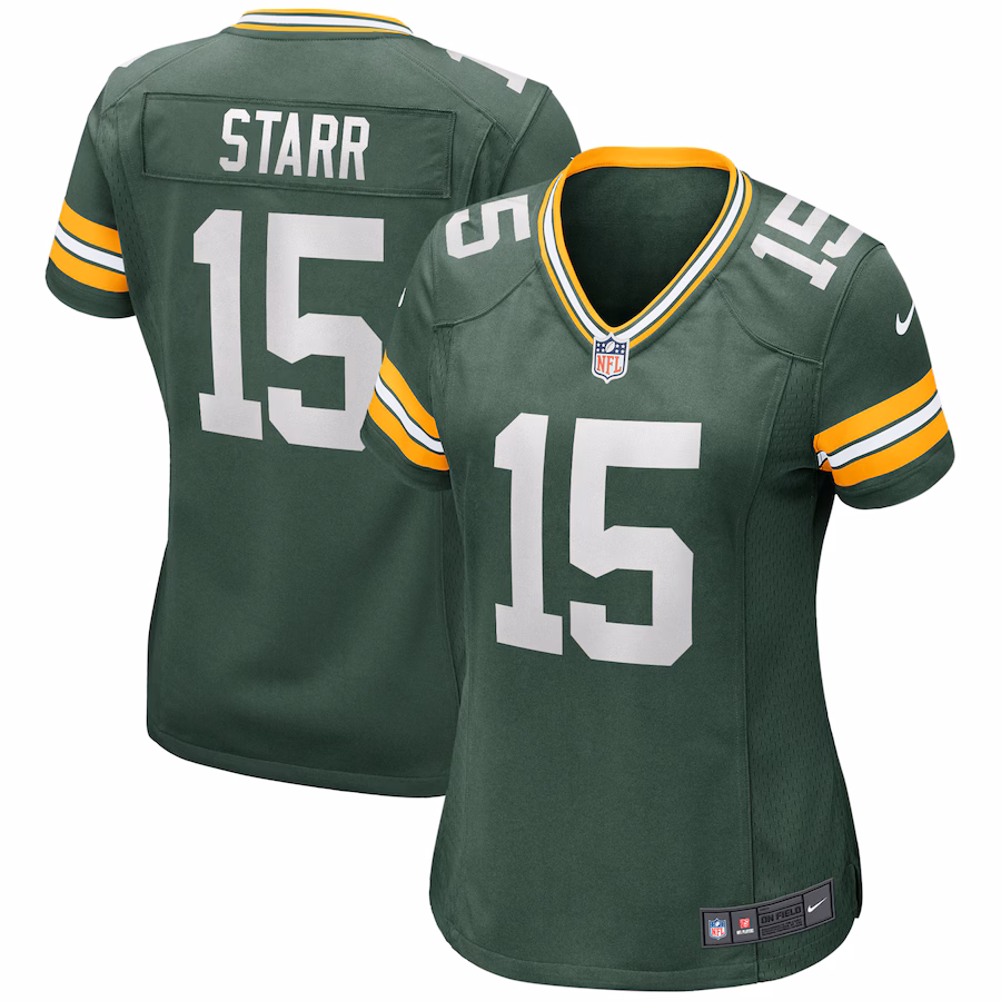 Women's Green Bay Packers Bart Starr Nike Green Game Retired Player Jersey - Puhuasuan