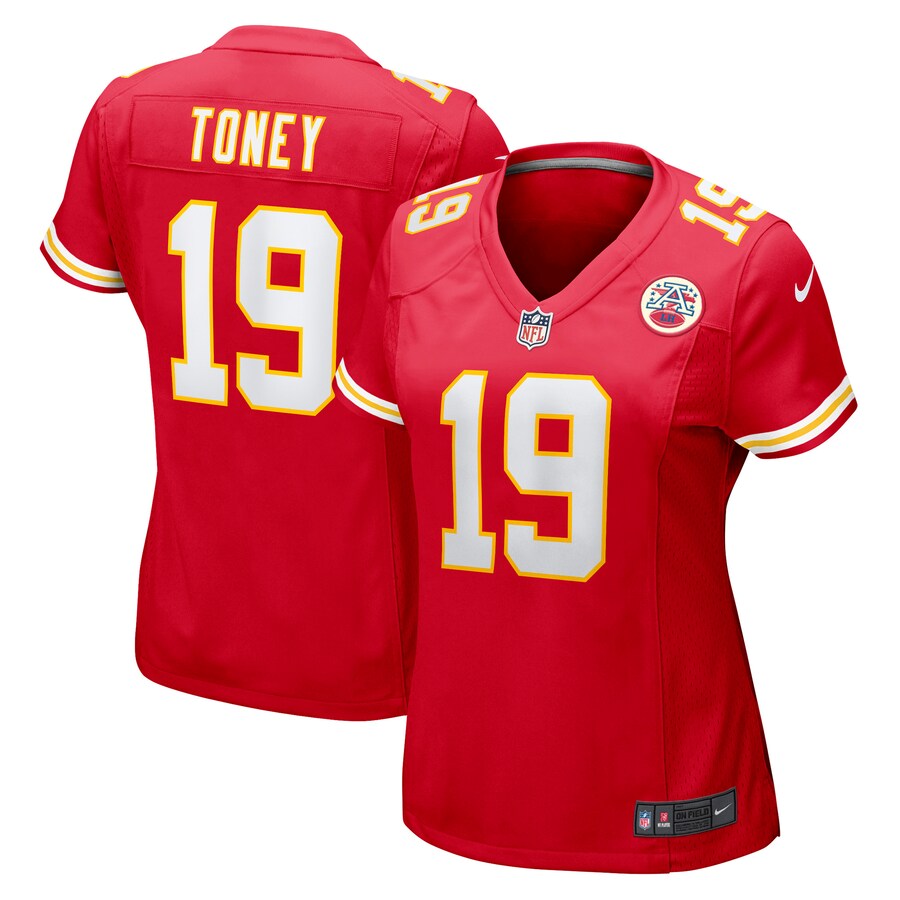 Women's Kansas City Chiefs Kadarius Toney Nike Red Game Player Jersey - Puhuasuan