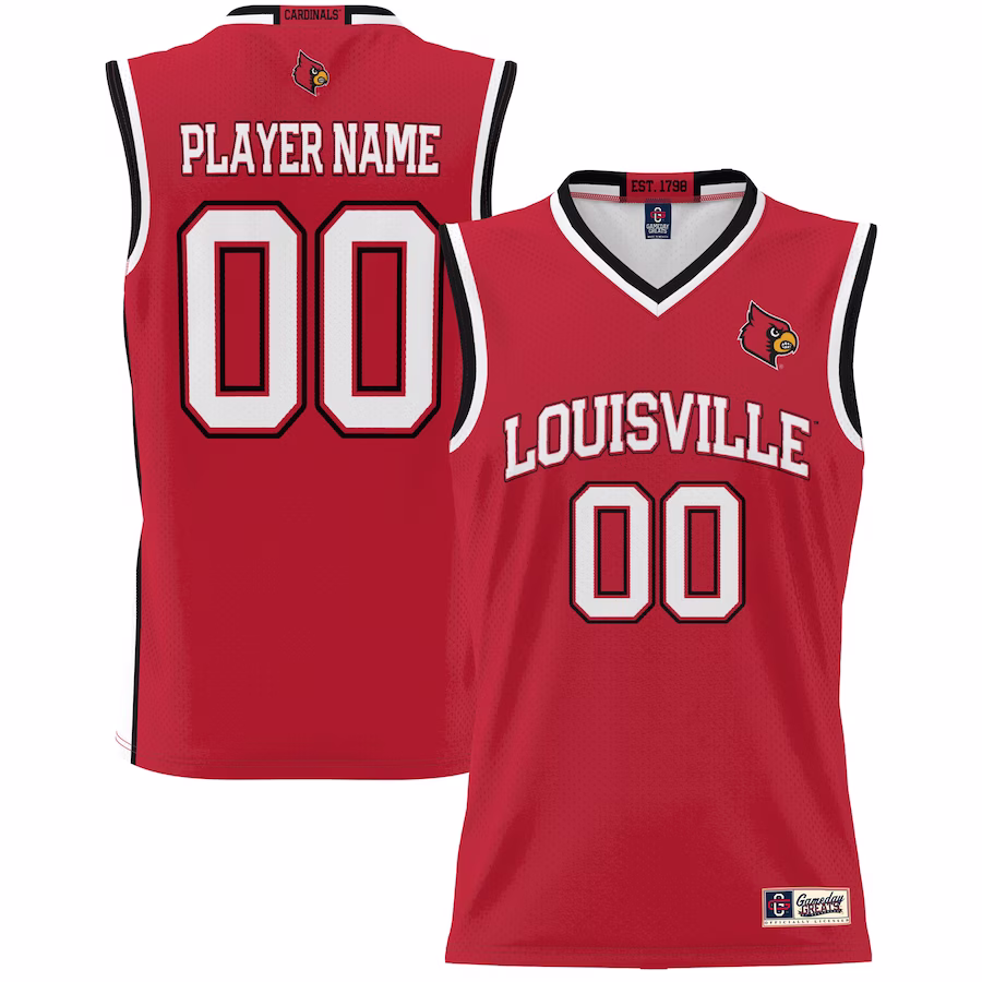 Louisville Cardinals GameDay Greats Unisex  Lightweight NIL Pick-A-Player Basketball Jersey - Red - Puhuasuan