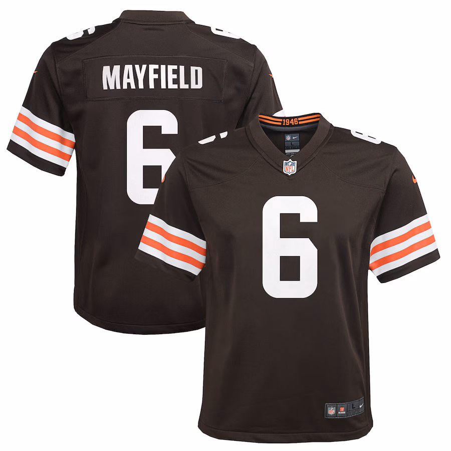 Youth Cleveland Browns Baker Mayfield Nike Brown Game Player Jersey - Puhuasuan