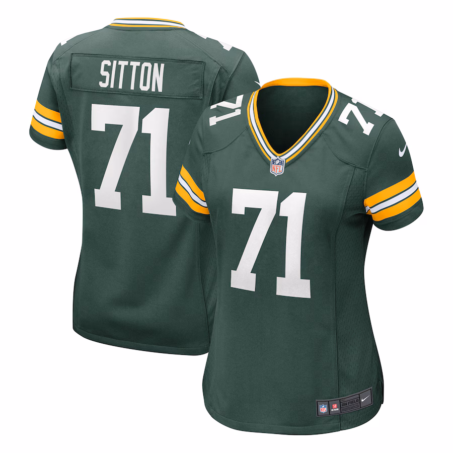Women's Green Bay Packers Josh Sitton Nike Green Retired Game Jersey - Puhuasuan
