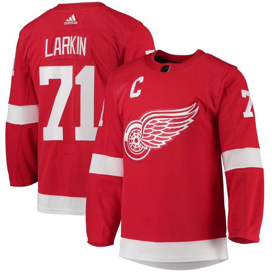 Men's Detroit Red Wings Dylan Larkin adidas Red Home Primegreen Authentic Pro Player Jersey - Puhuasuan