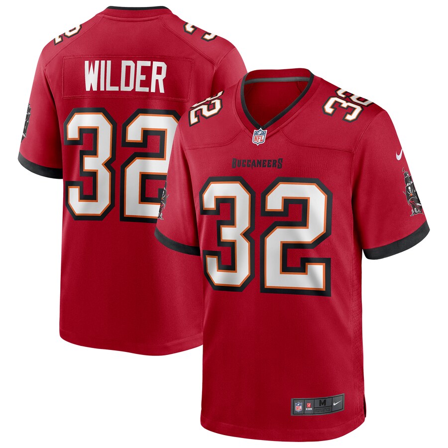 Men's Tampa Bay Buccaneers James Wilder Nike Red Game Retired Player Jersey - Puhuasuan